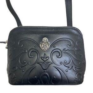 Brighton Alexa dome embossed crossbody bag